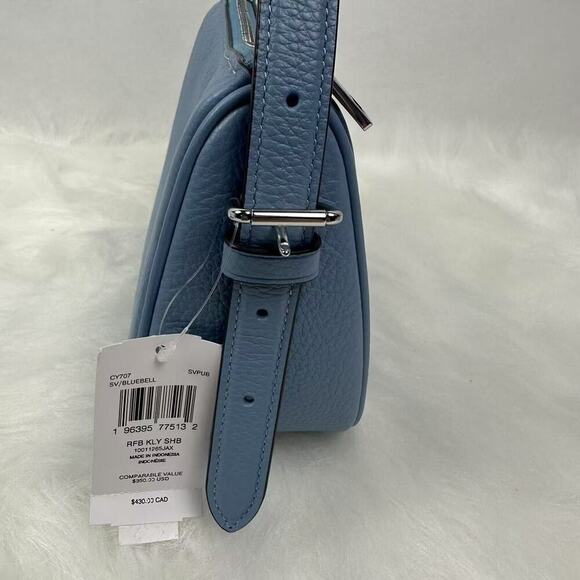 Coach Kailey Shoulder/Crossbody Bag Refine Pebble Leather Bluebell CY707 NWT - Picture 5 of 7